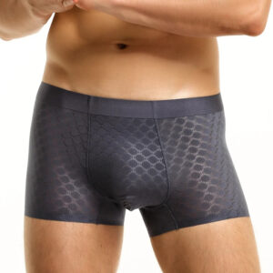Men's Ice Silk Seamless Boxer Briefs