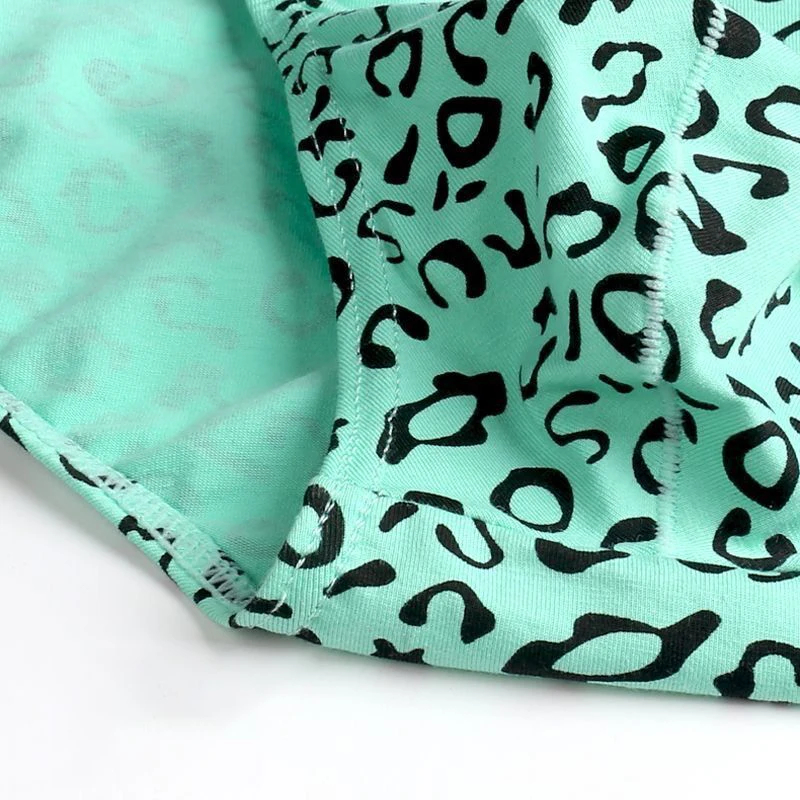 Bold Leopard Print Breathable Cotton Briefs