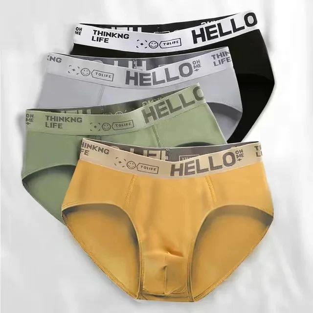 7-Pack Men's "HELLO" Ultra-Soft Silk-Touch Briefs Set