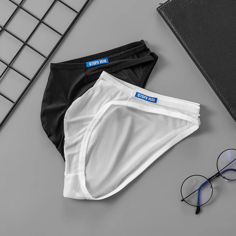 IceSilk Menβs Ultra-Thin U-Pouch Briefs